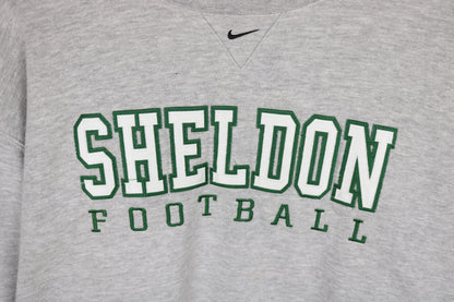 90s Vintage Nike Team Tag Sheldon Football Sweater L-XL