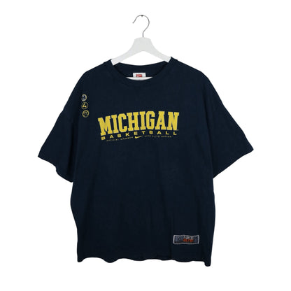 90s Vintage Nike Team Tag Michigan Wolverines T-Shirt XL