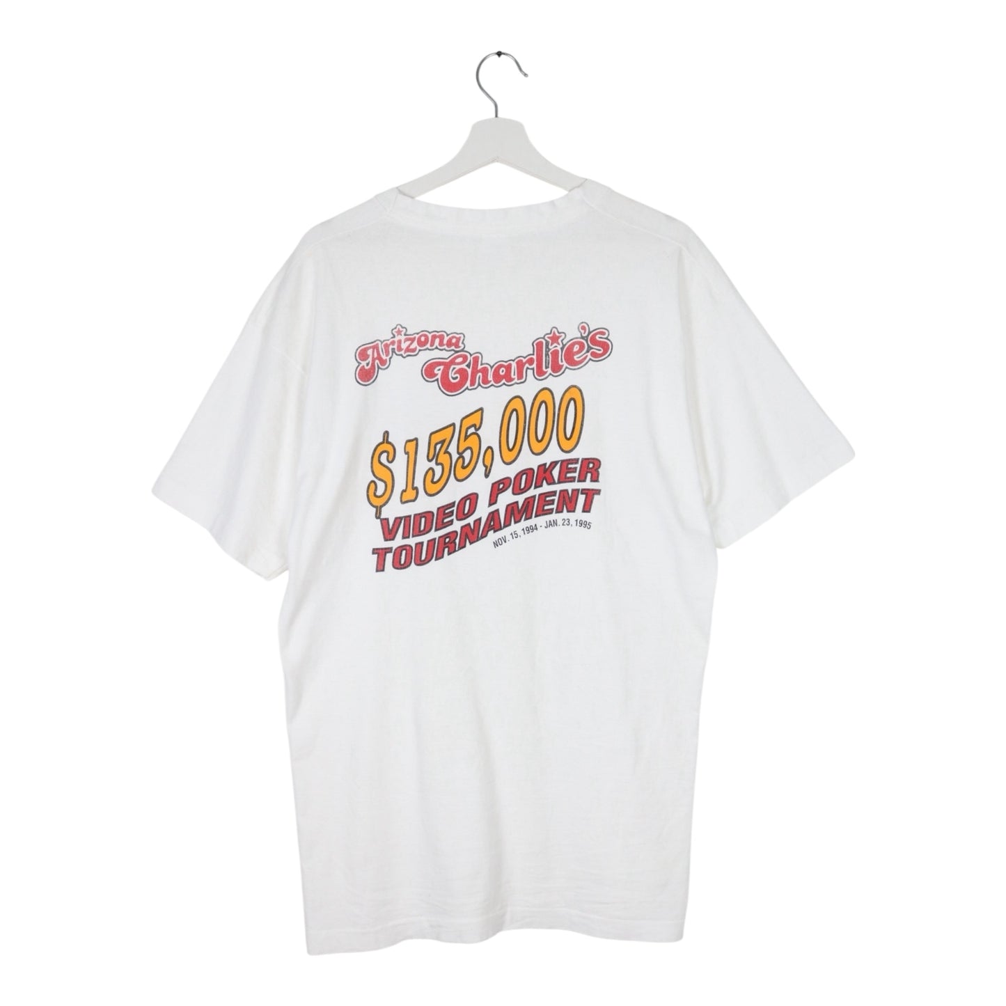 1990s Vintage Fruit of the Loom Arizona Charlie's T-Shirt L-XL