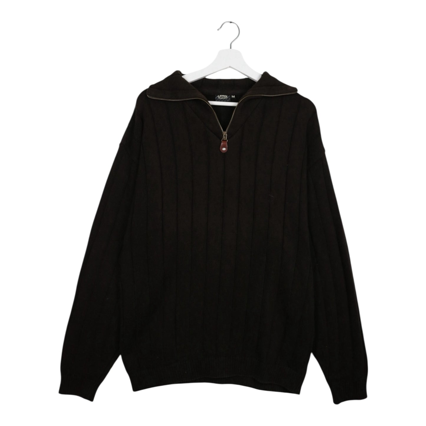 1990s Vintage Camel Collection Strick-Halfzip L (M)