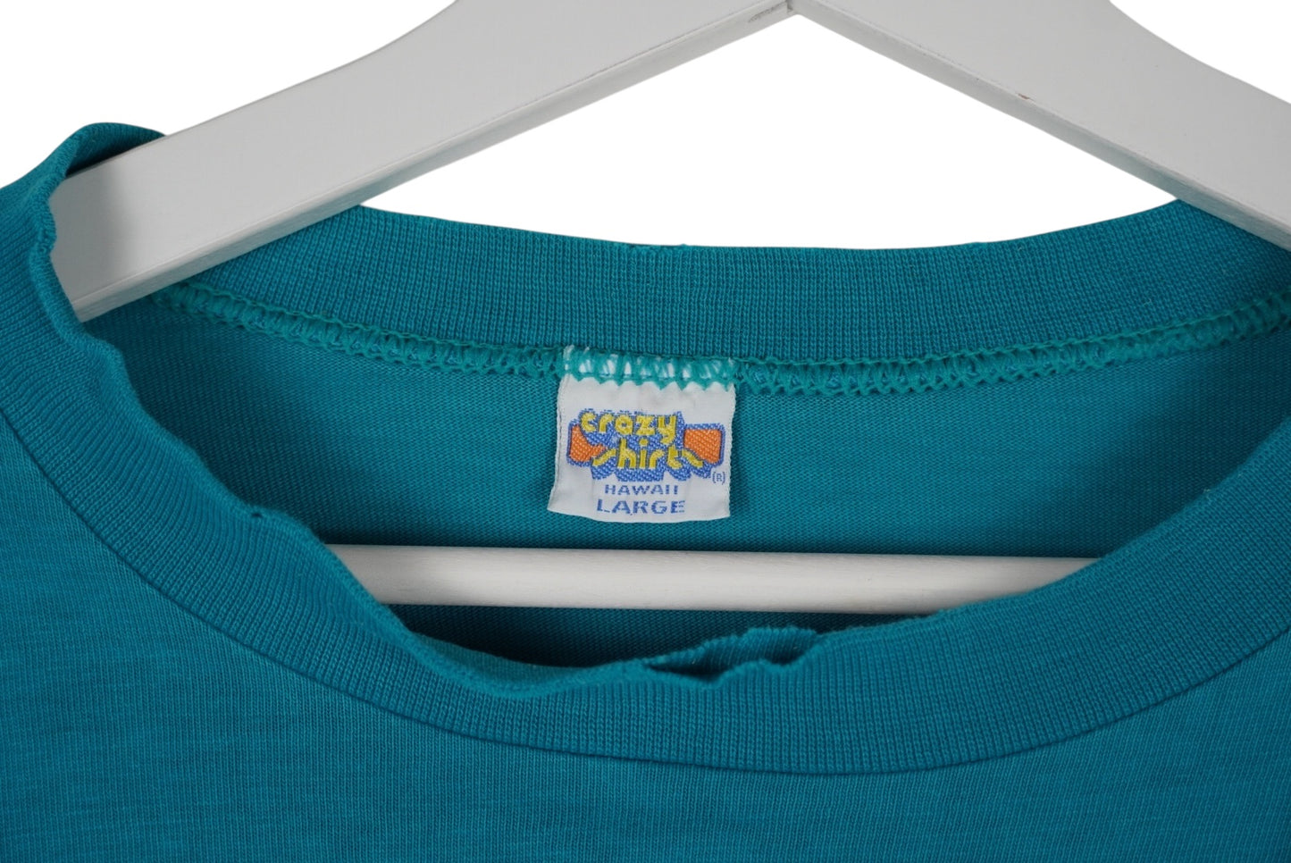 1980s Vintage distressed Crazy Shirts West Maui Yacht Club Longsleeve M (L)
