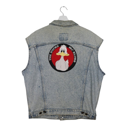 1990s Vintage distressed Levi's 70503 Trucker Weste L