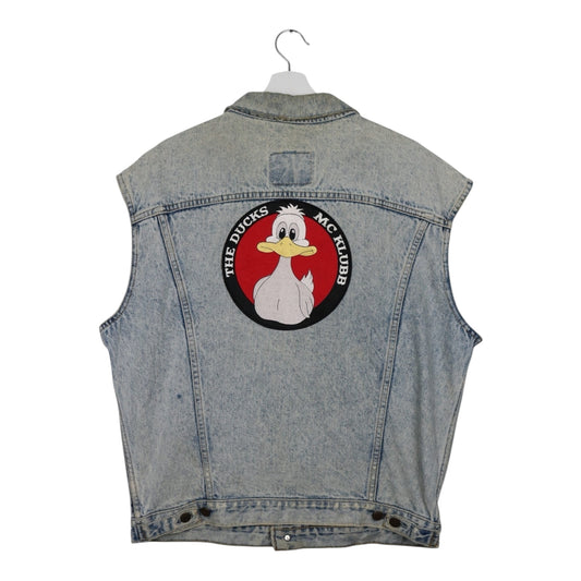 1990s Vintage distressed Levi's 70503 Trucker Weste L