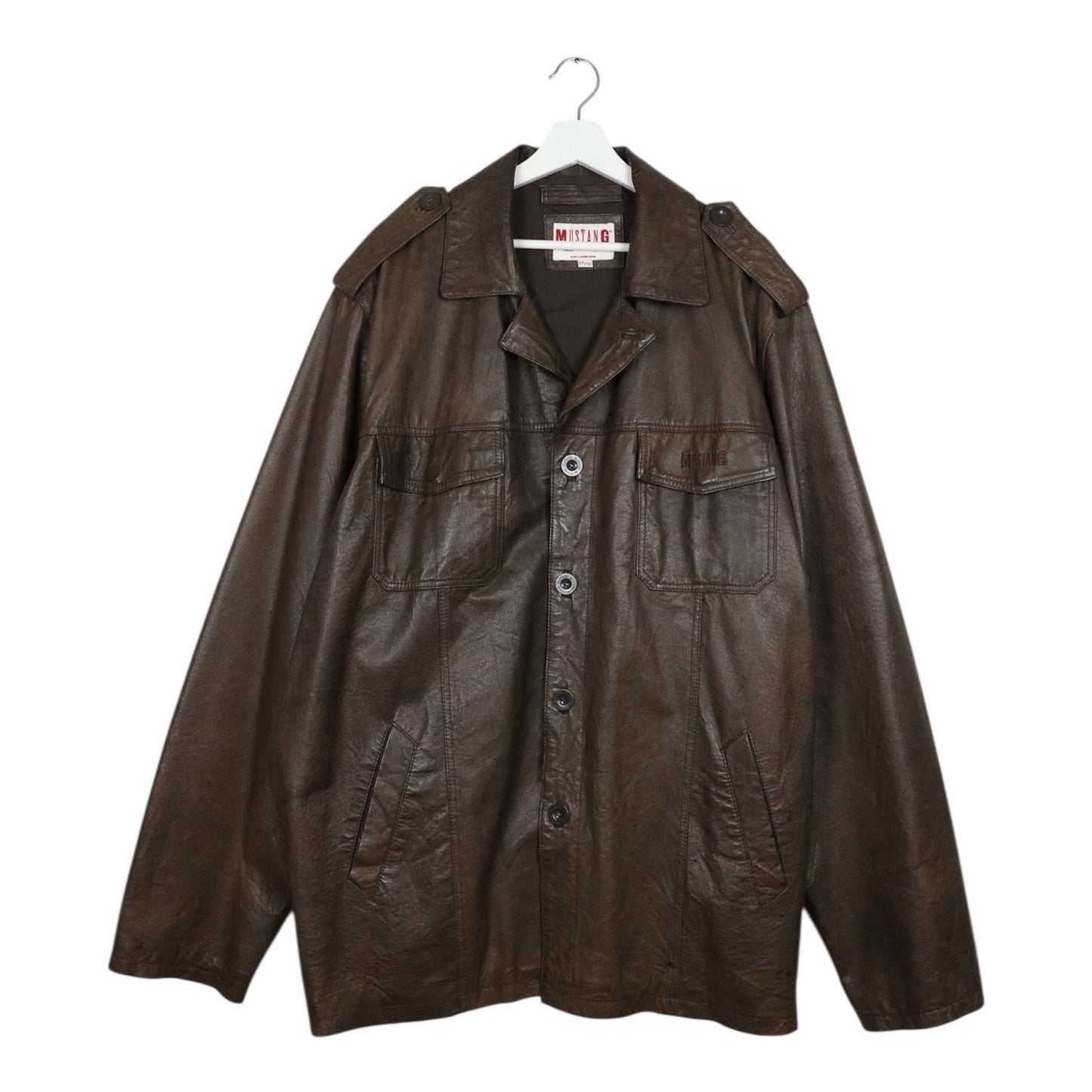 1990s Vintage Mustang Lederjacke 4XL