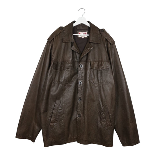 1990s Vintage Mustang Lederjacke 4XL