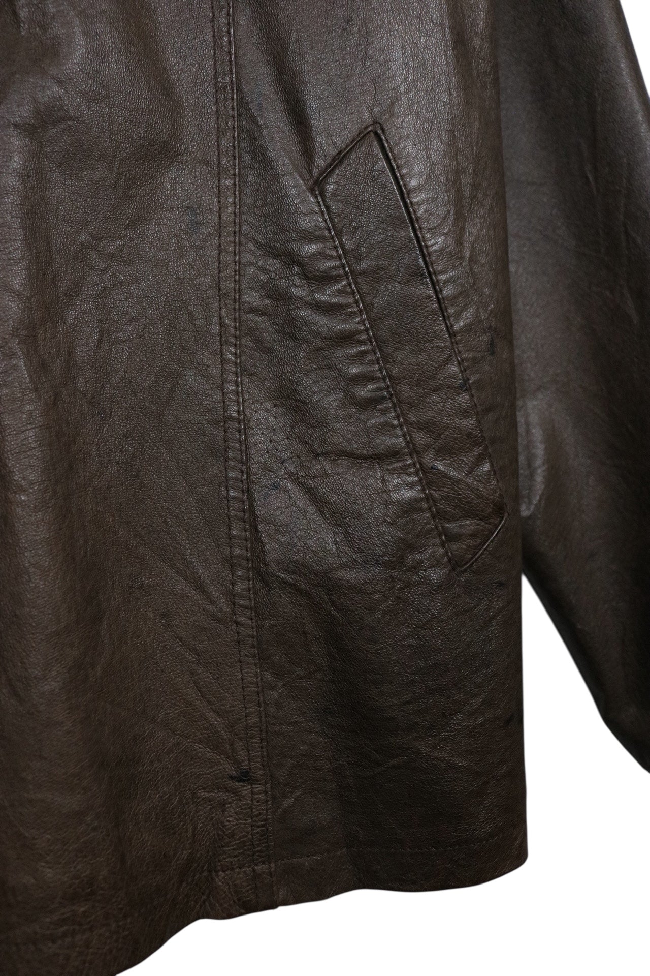 1990s Vintage Mustang Lederjacke 4XL