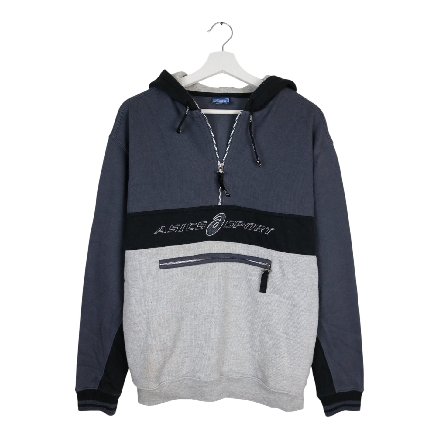 1990s Vintage Asics Sport Hoodie M